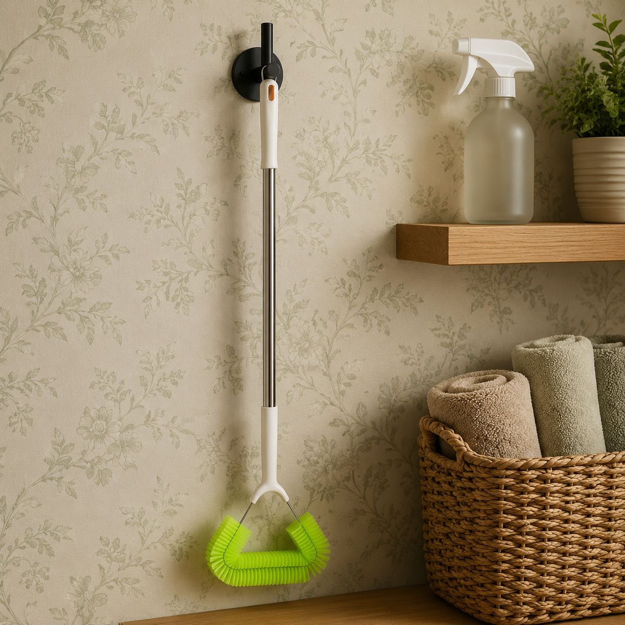 Dust removal brush for hard-to-reach areas