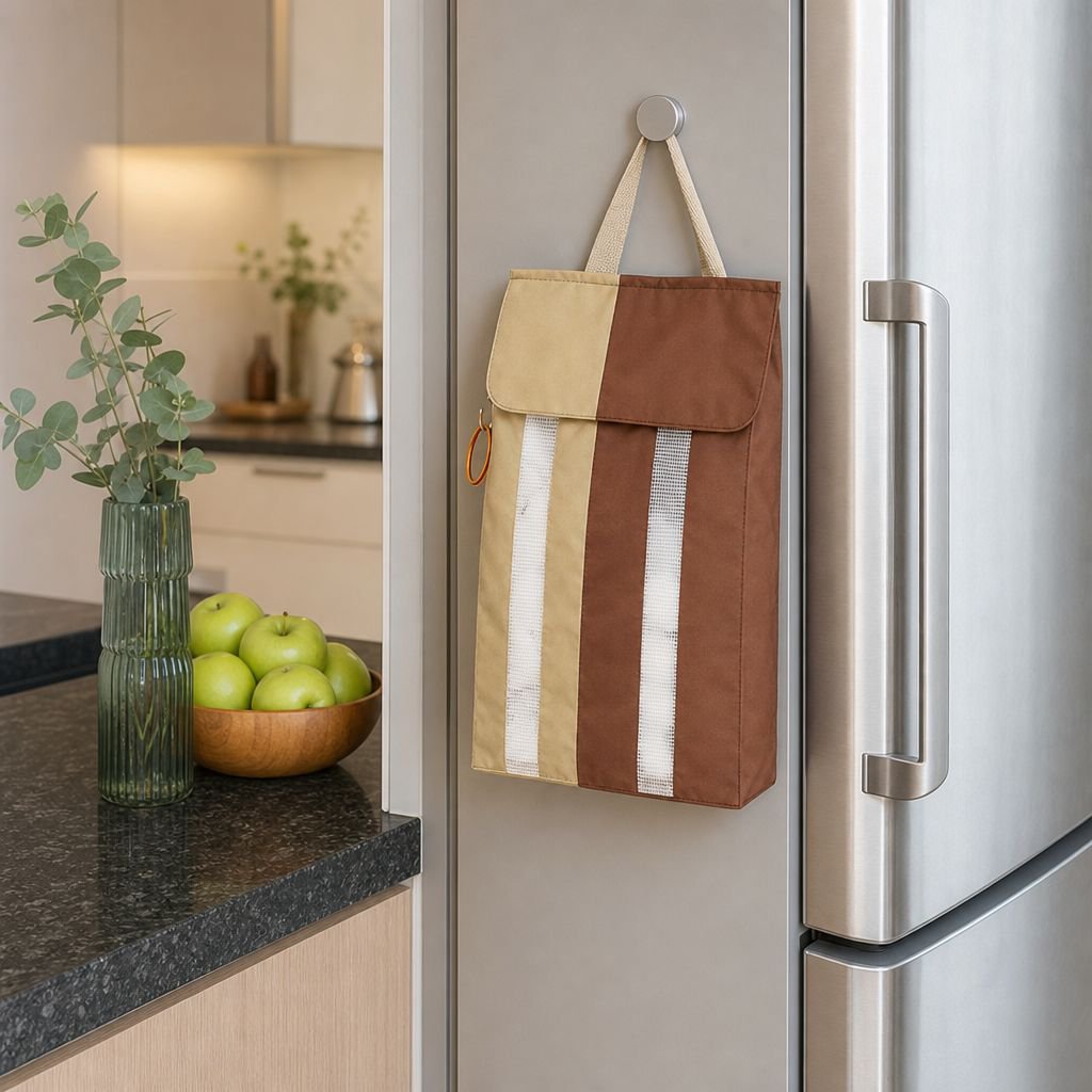 Wall-Mounted Large Garbage Bag Organizer, Convenient Sorting, Large Capacity