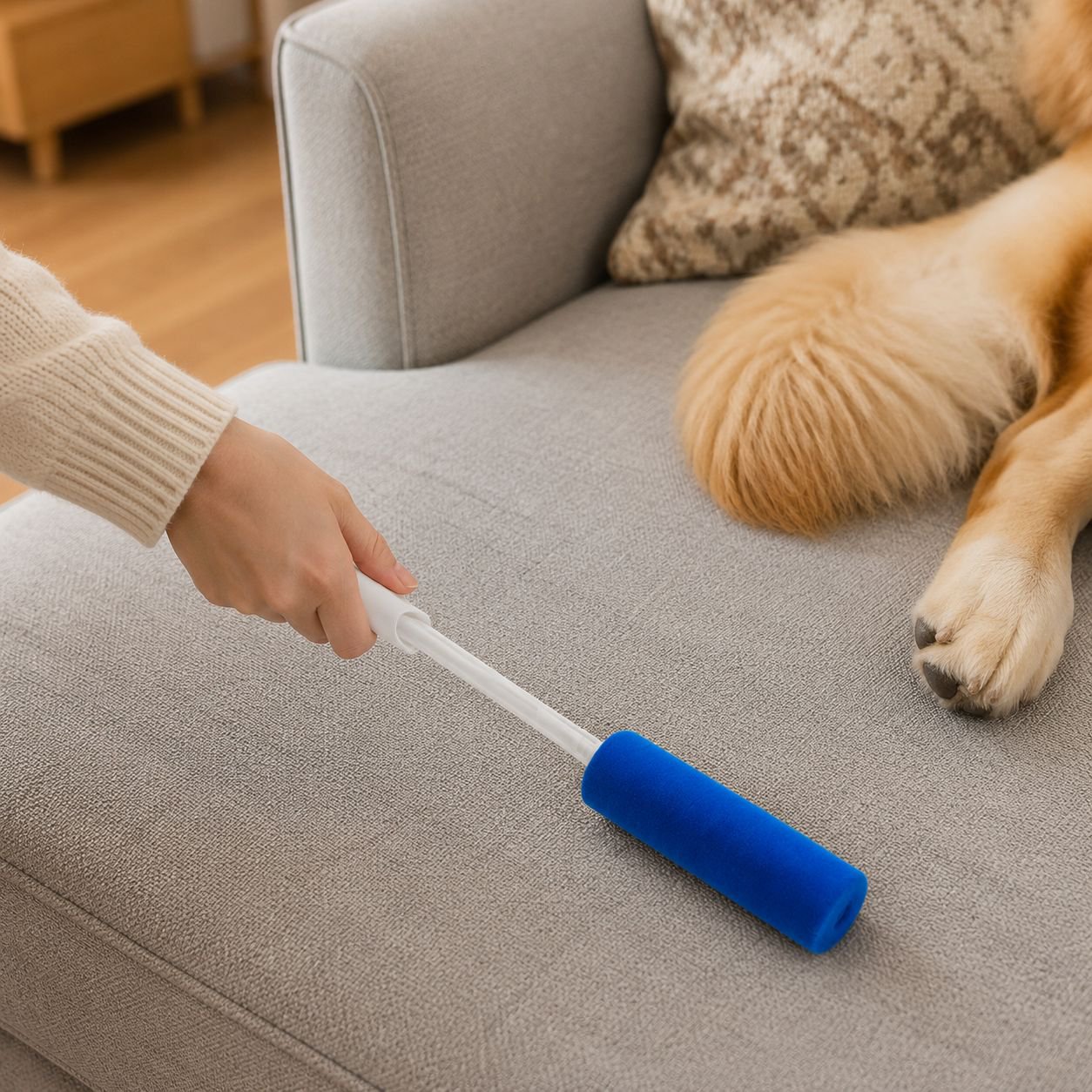 Plumero electrostático, cepillo para limpiar ranuras, herramienta extensible para el hogar