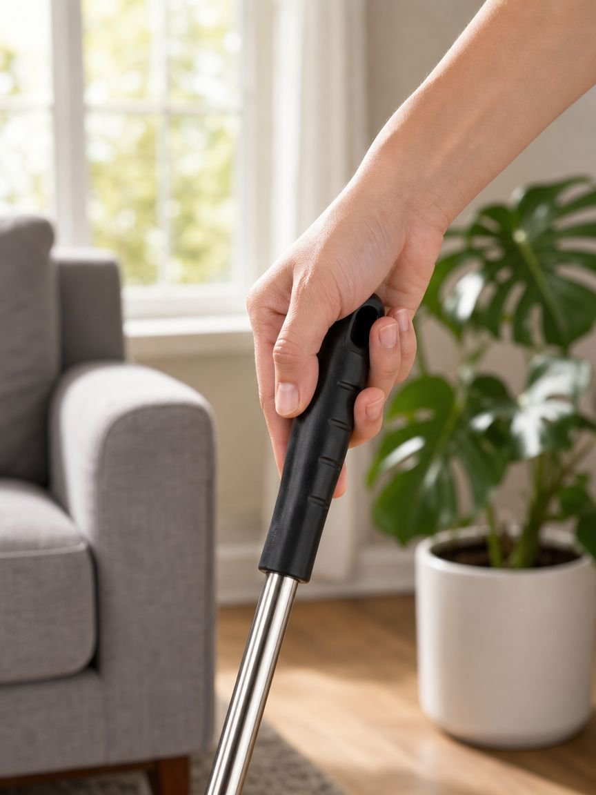Smart rechargeable vacuum cleaner set with dustpan and broom