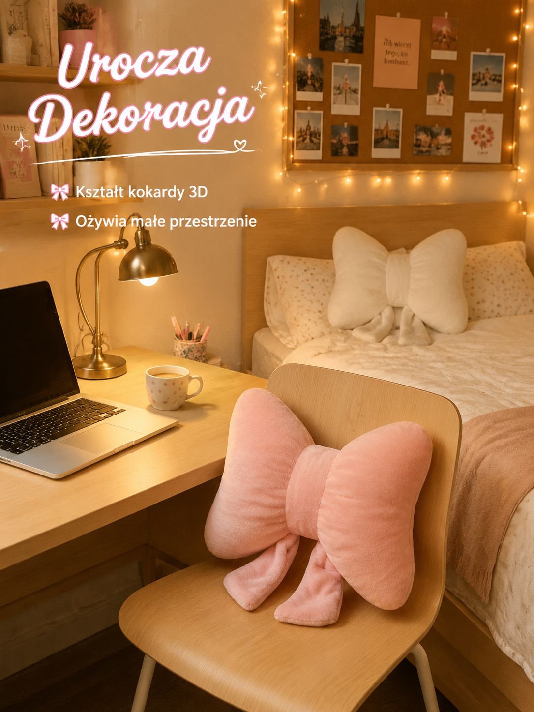 Poduszka do krzesła z modnym wzorem nordyckim