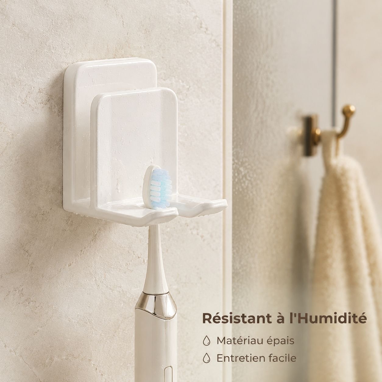 Porte-brosse à dents sans perçage