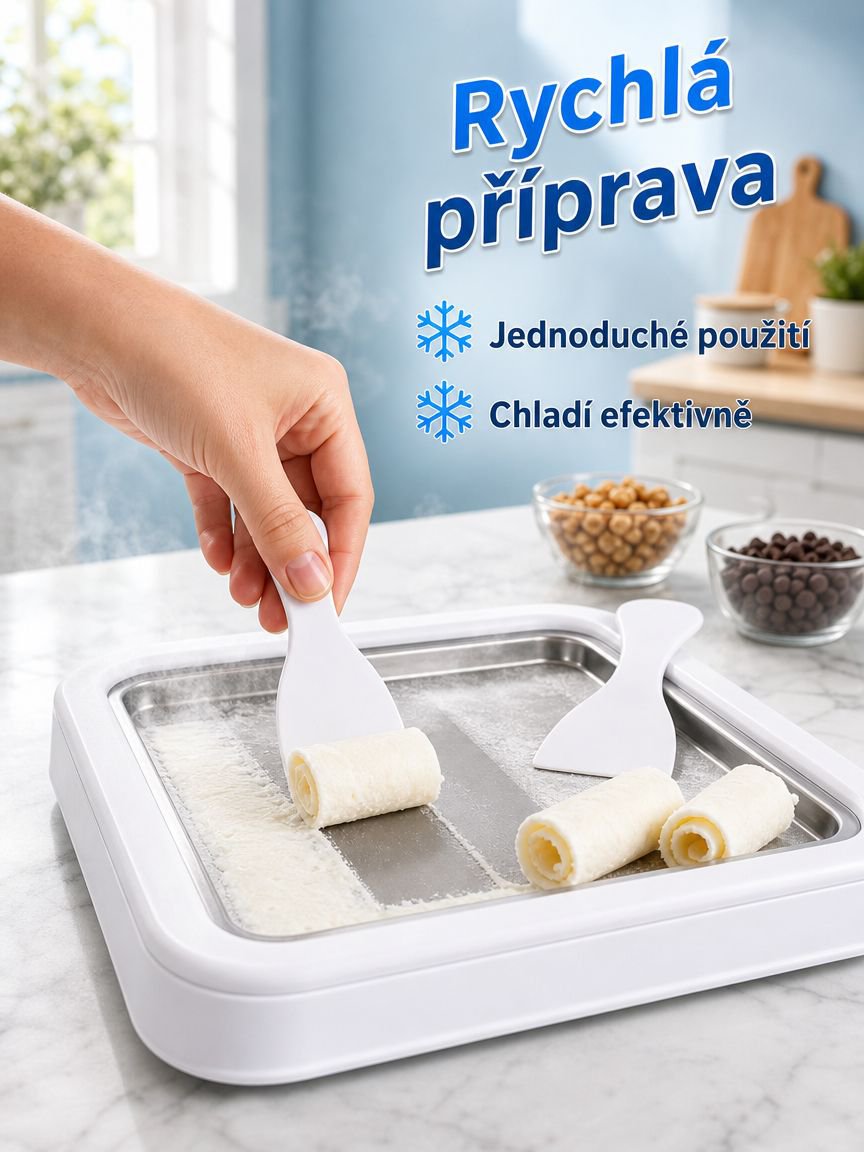 Potravinářský malý stroj na smažený jogurt z nerezové oceli