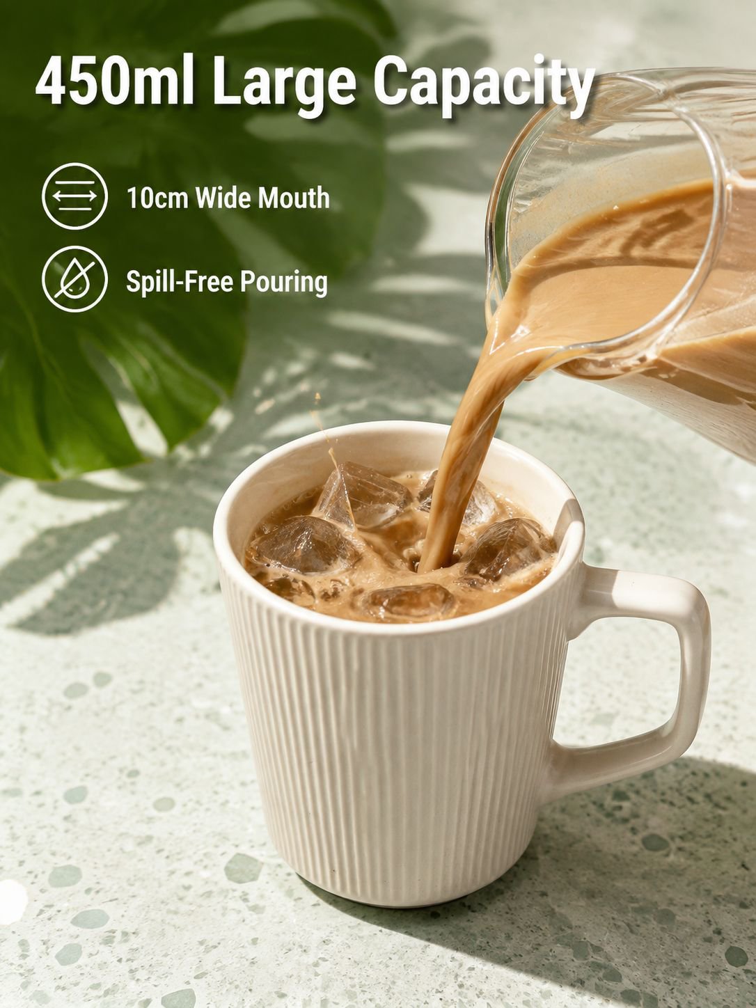 Home Use Large Capacity Embossed Ceramic Coffee Cup Water Cup