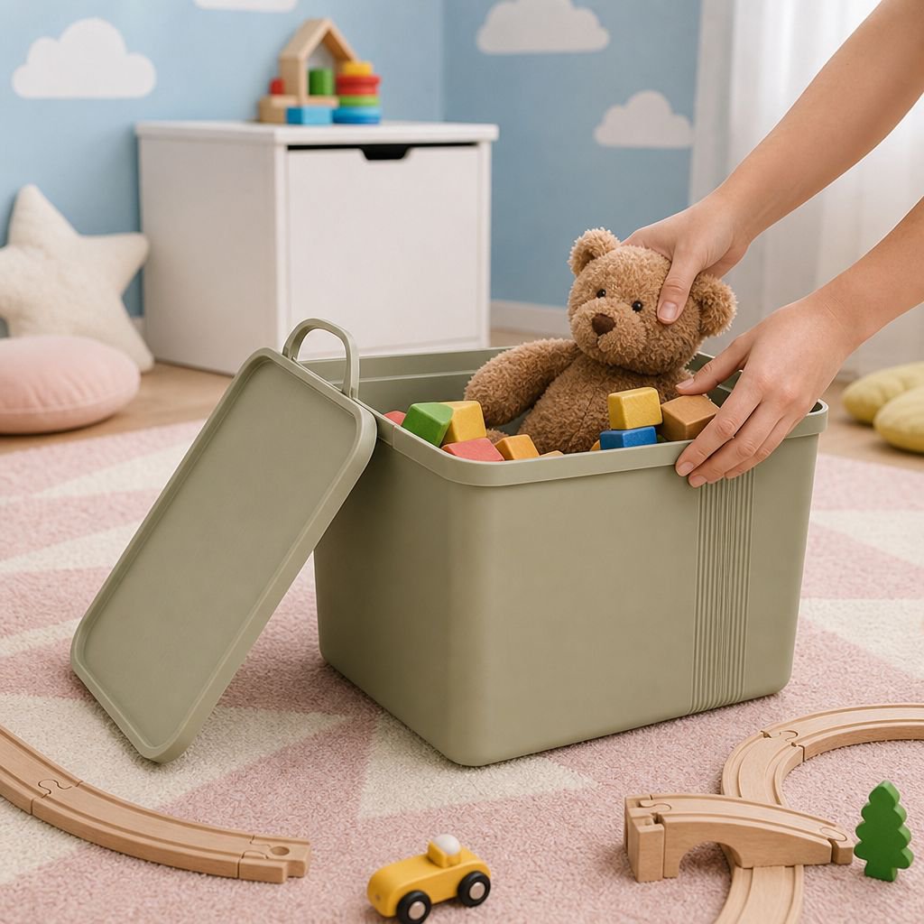Multi-purpose storage bin for clutter-free living
