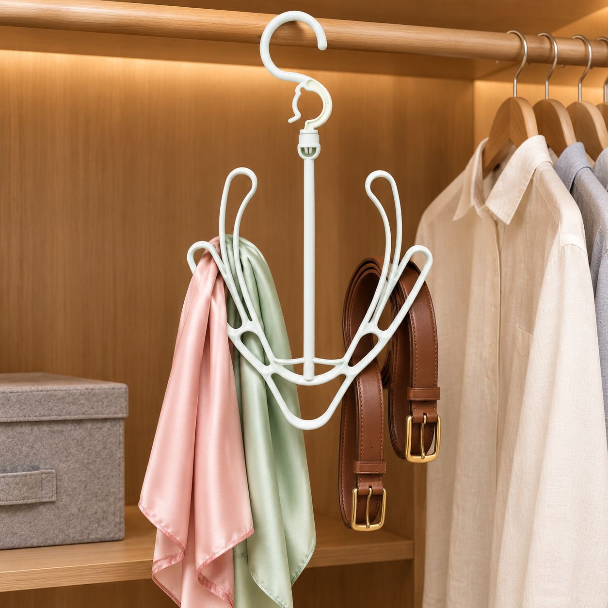 Perchero resistente para colgar ropa y accesorios