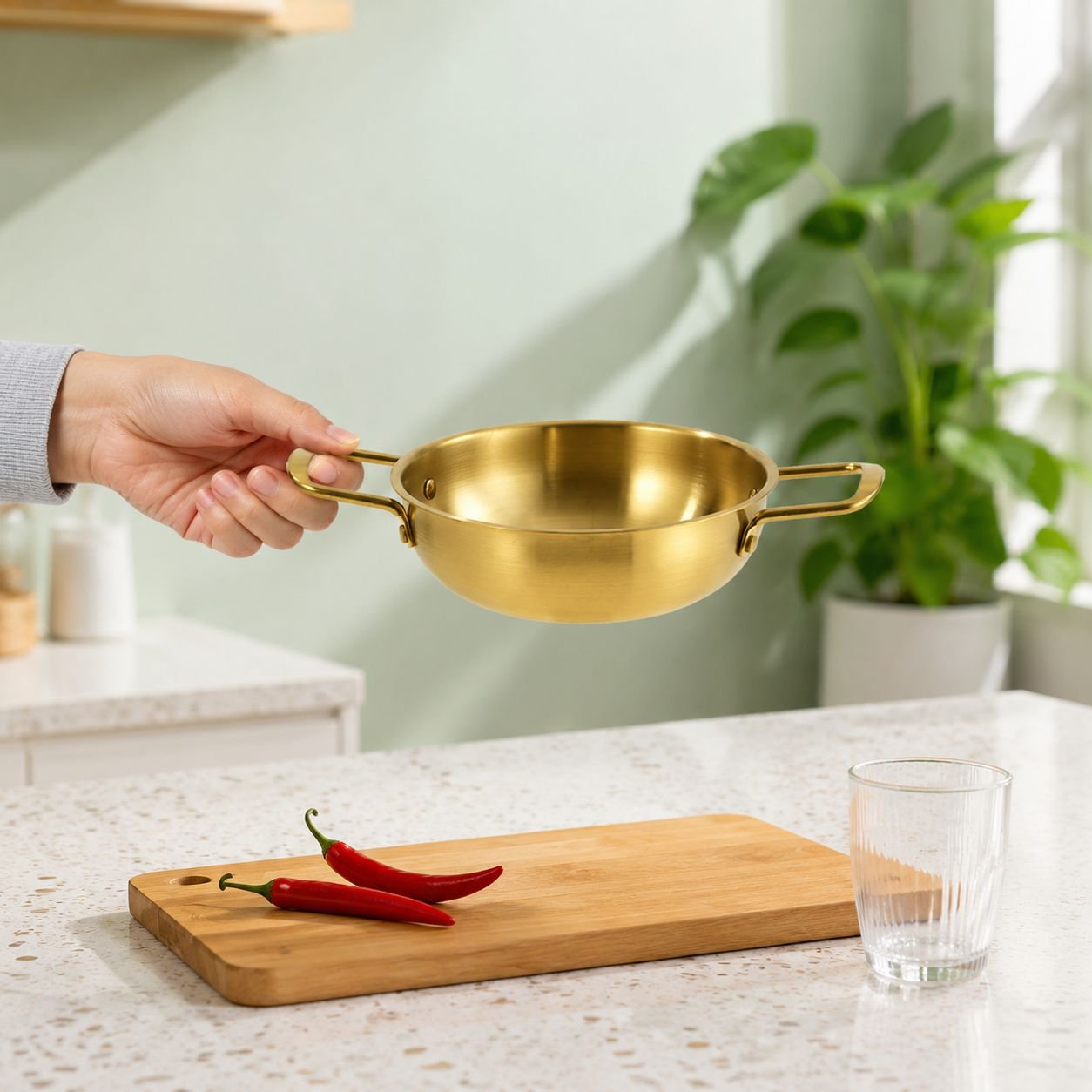 Multi-purpose hot pot for instant noodles and seafood