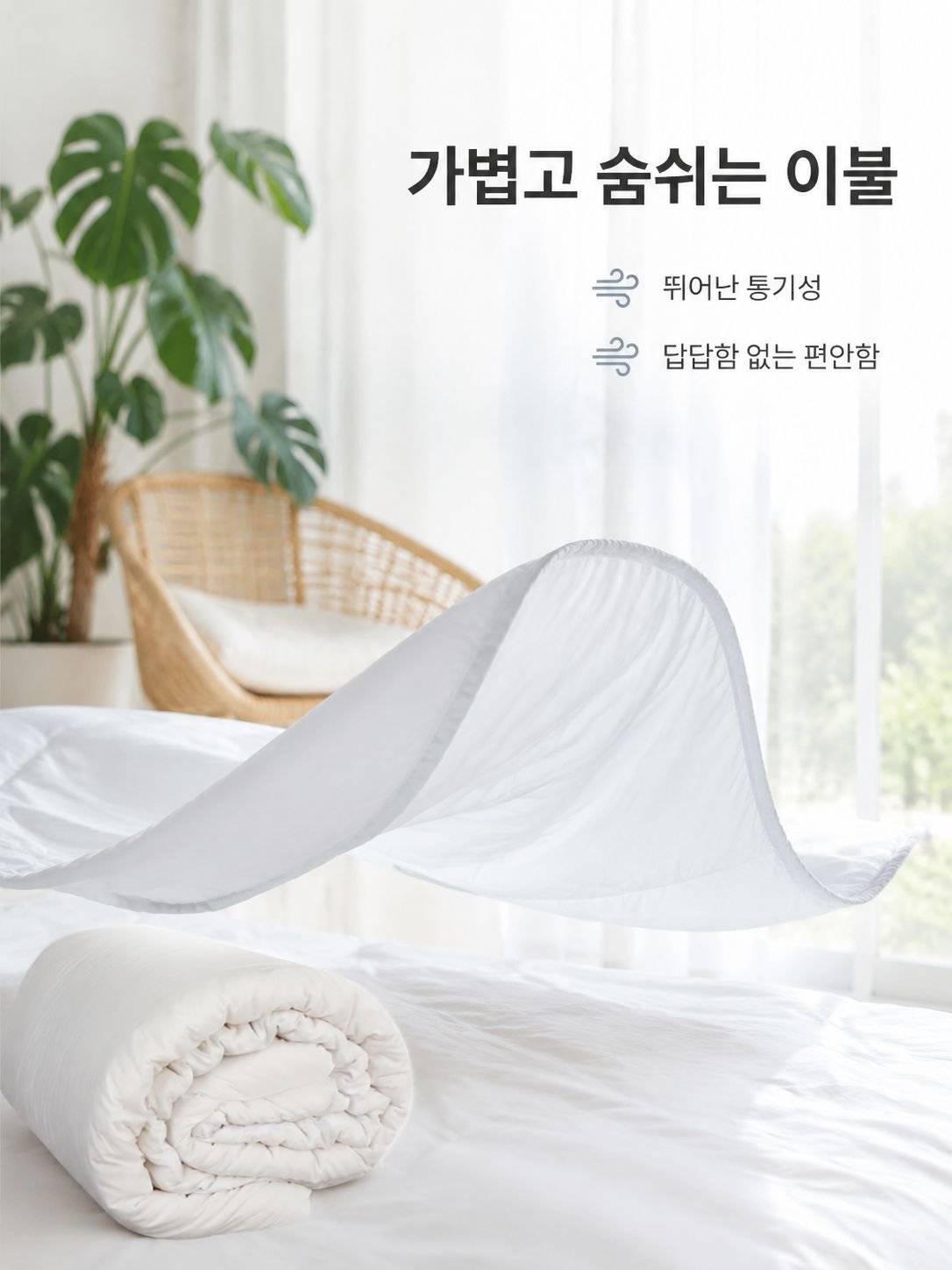 통기성 쿨링 에어컨 이불