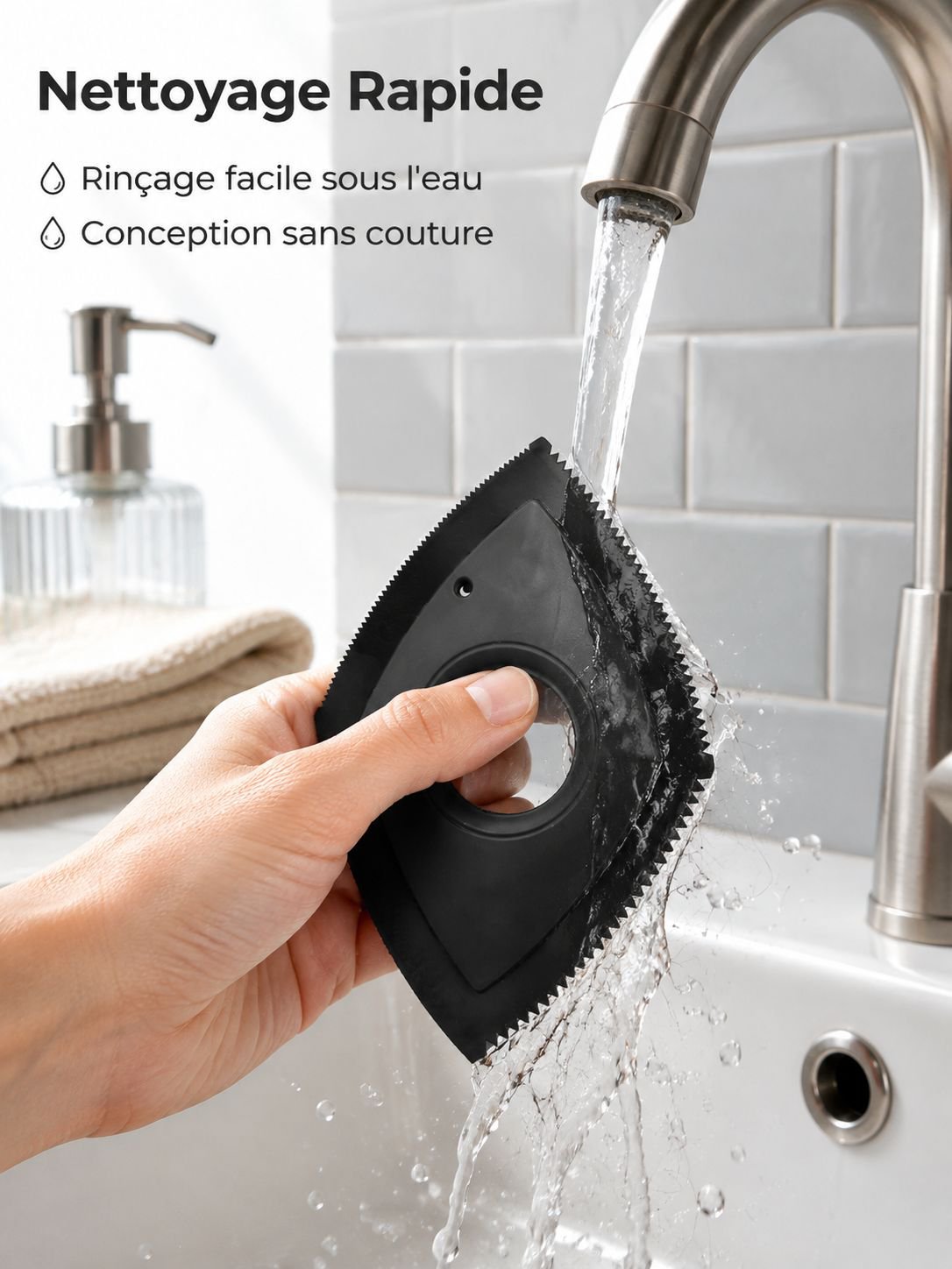 Outil multifonctionnel lavable pour enlever les poils d'animaux