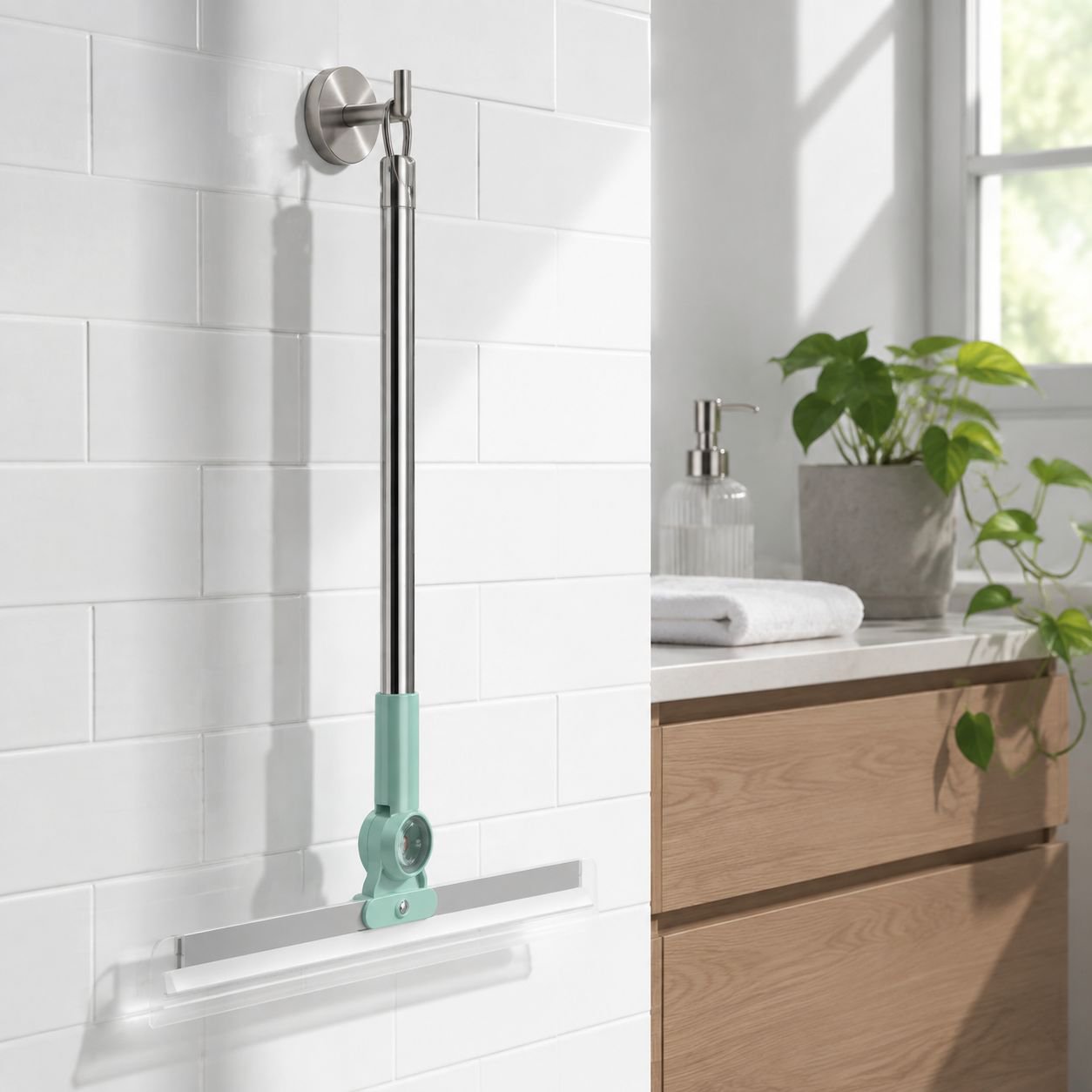 Versatile silicone squeegee for home cleaning
