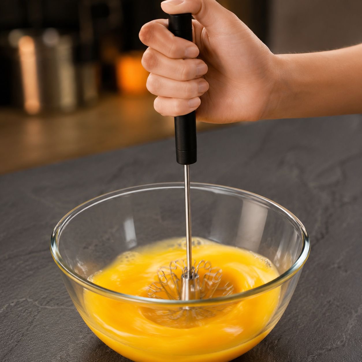 High-Efficiency Durable Manual Egg Beater
