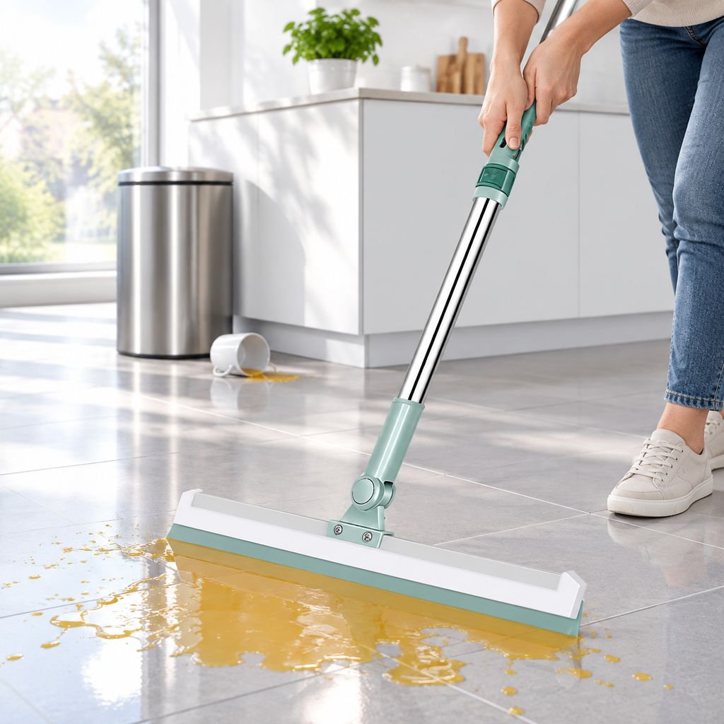 Rostfreier Silikon-Abzieher für gründliche Bodenreinigung