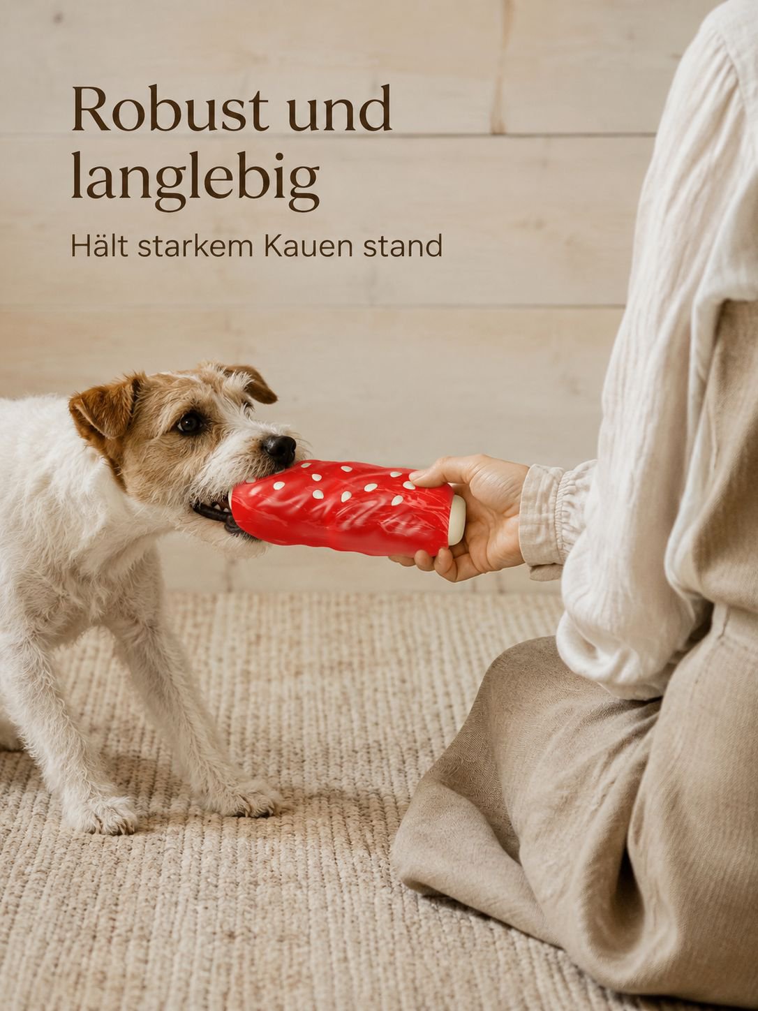 Interaktives Sound Hundespielzeug in Hot Dog Form