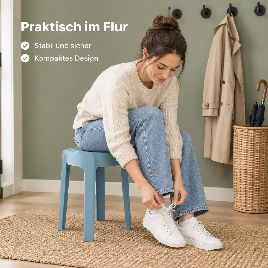 Moderner, schlichter Esszimmerstuhl mit Polster