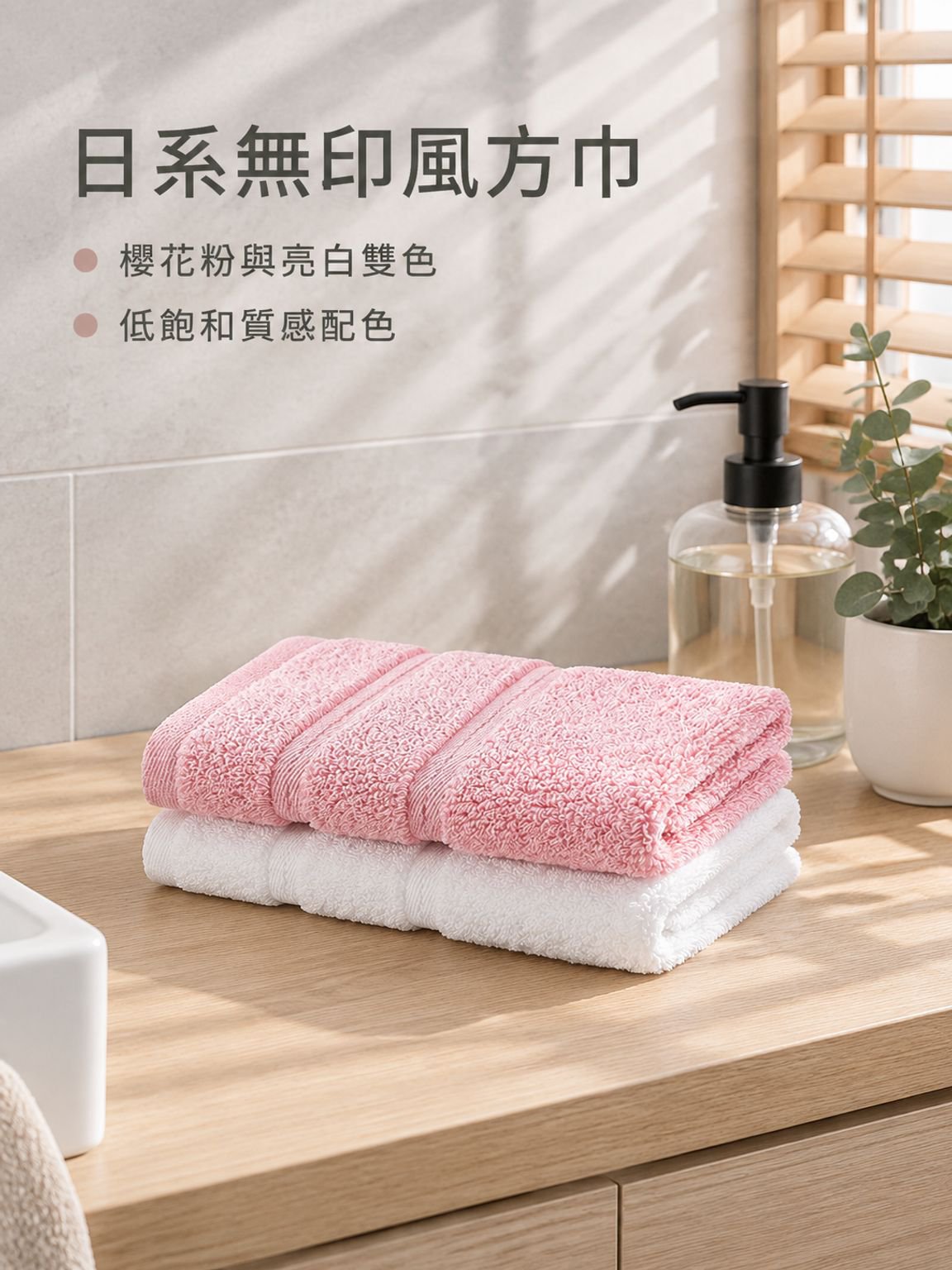 多色純棉方巾