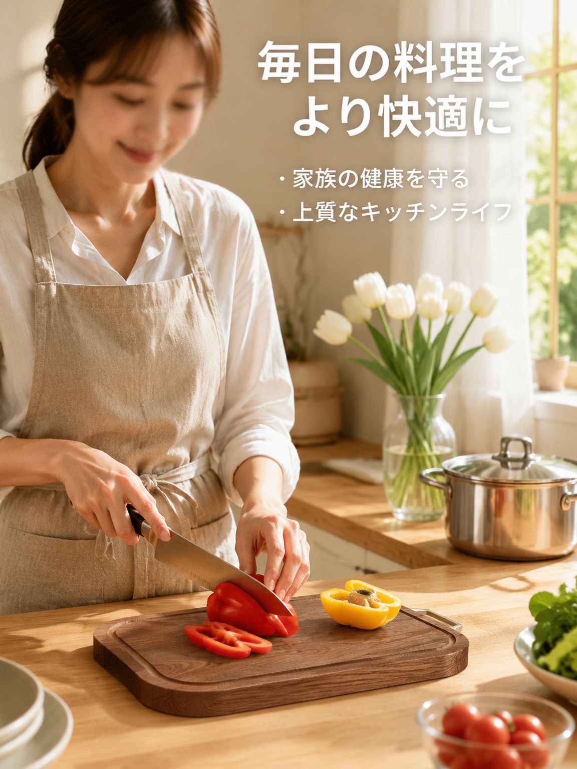 黒檀無垢まな板 防カビ耐久性