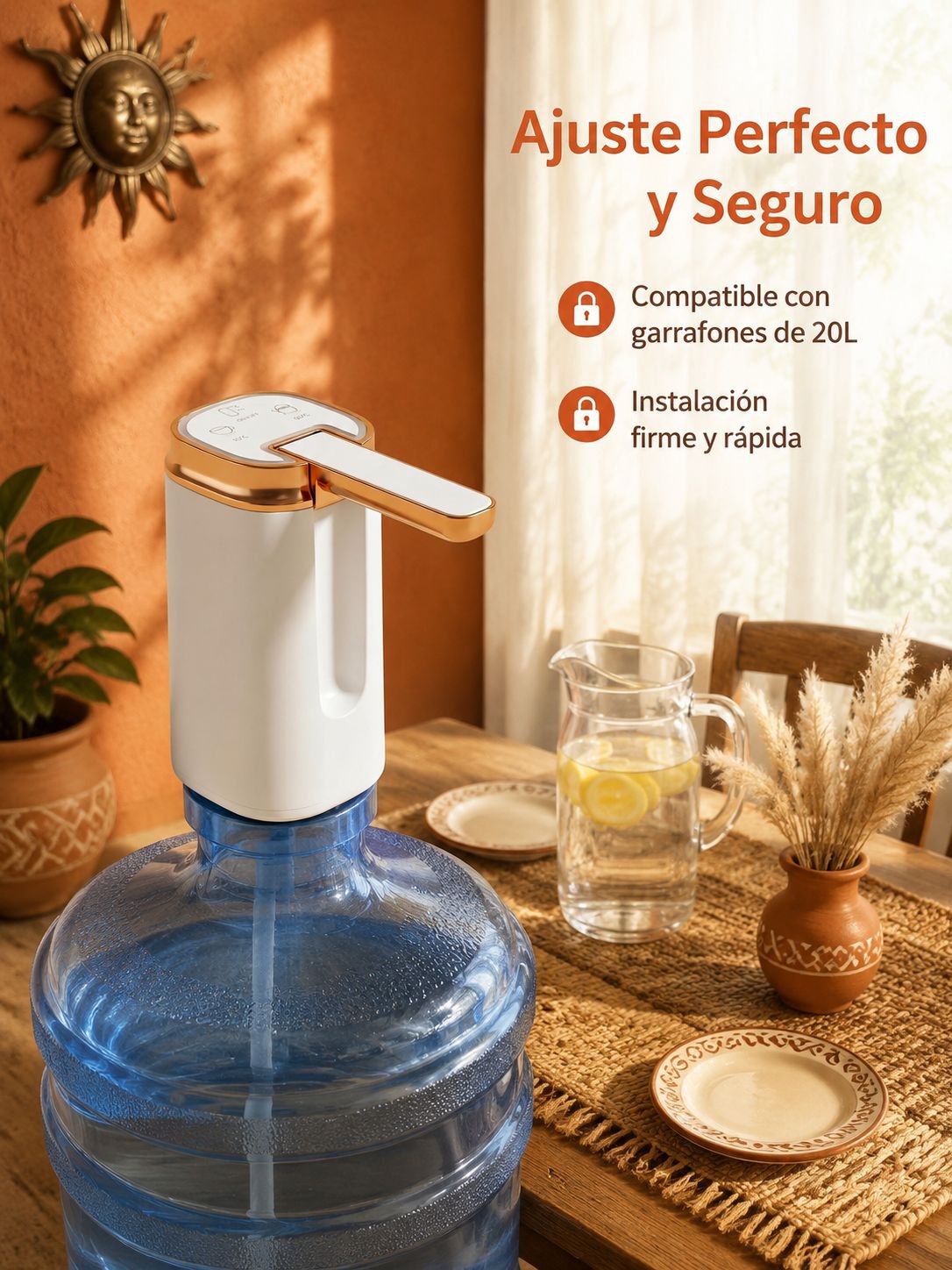 Bomba de agua eléctrica plegable portátil para bidones de agua, uso doméstico y exterior