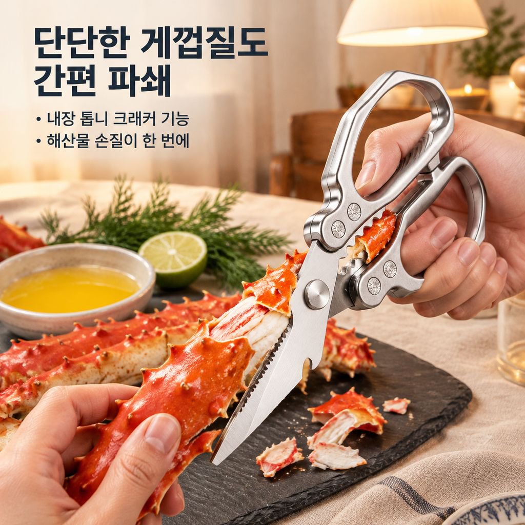 독일 스테인리스 주방가위 다목적 강력 닭뼈가위 음식 조리가위