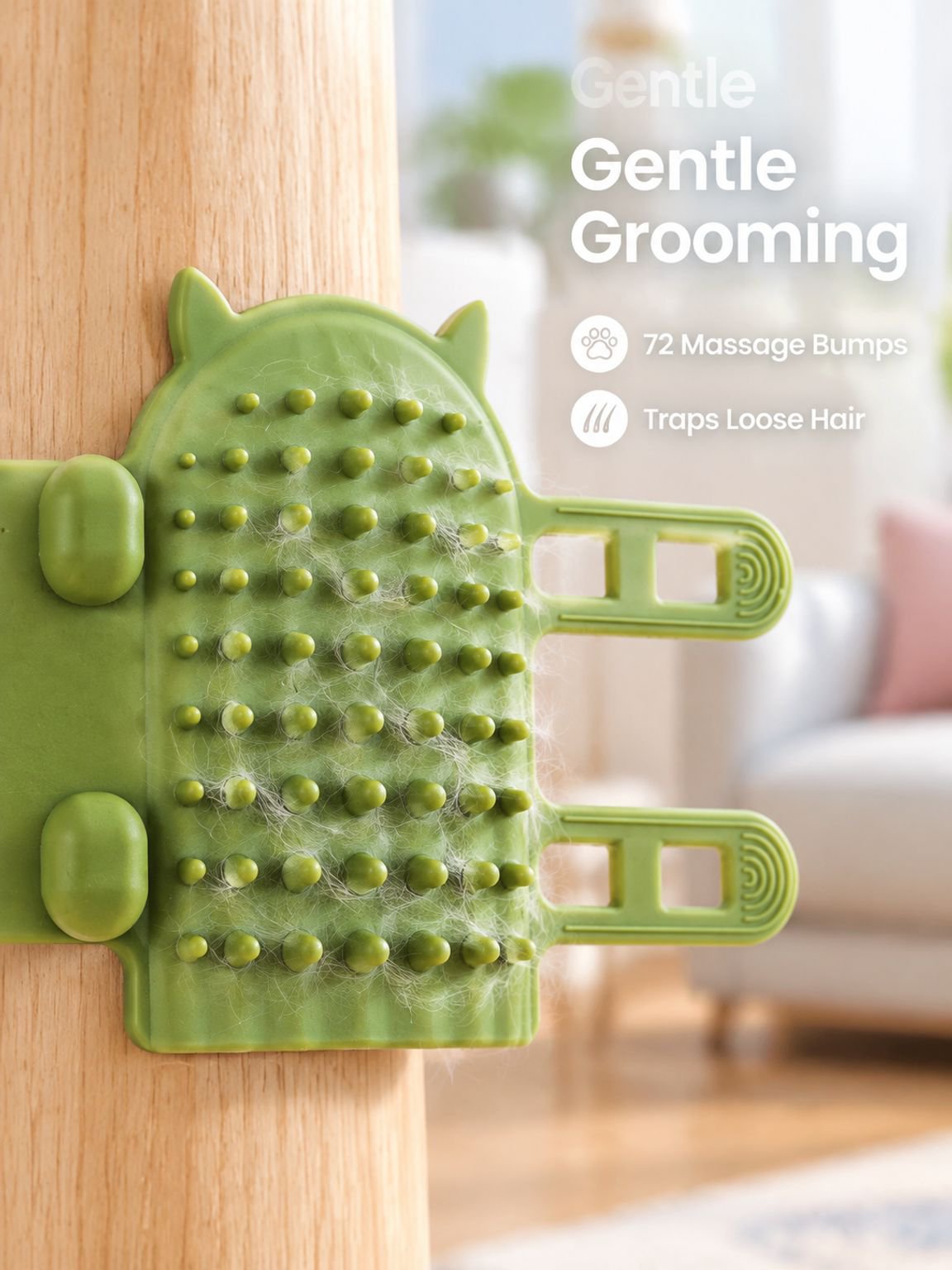 Cat scratching massage brush