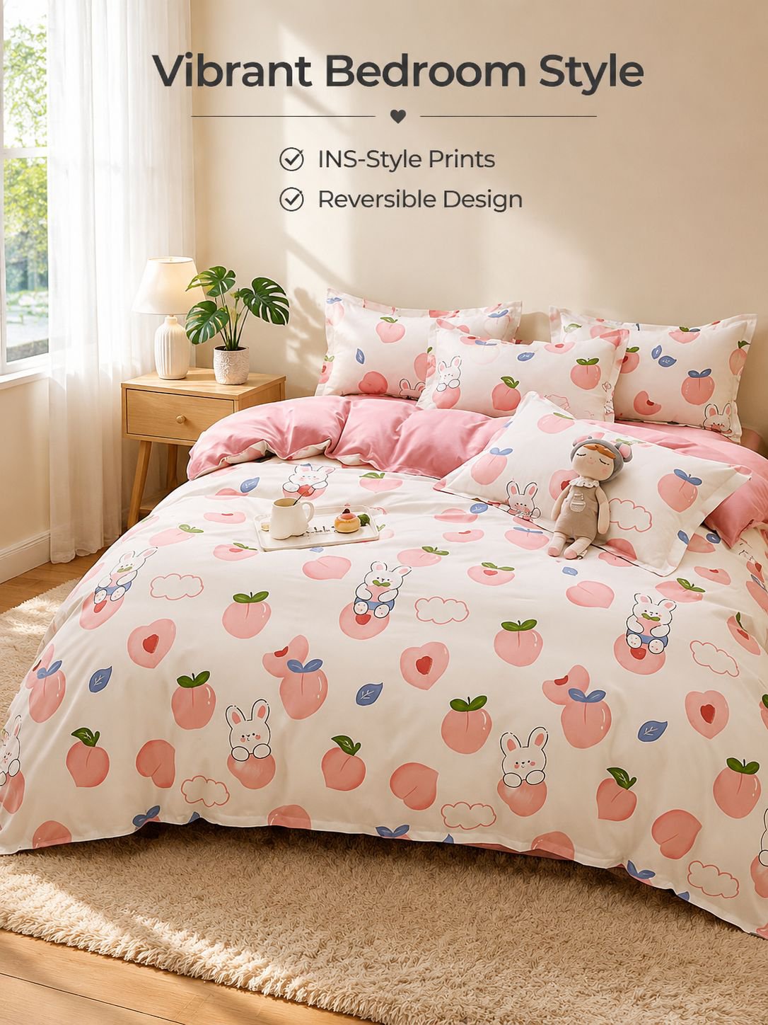 Skin-friendly matte solid color bed sheets and duvet covers