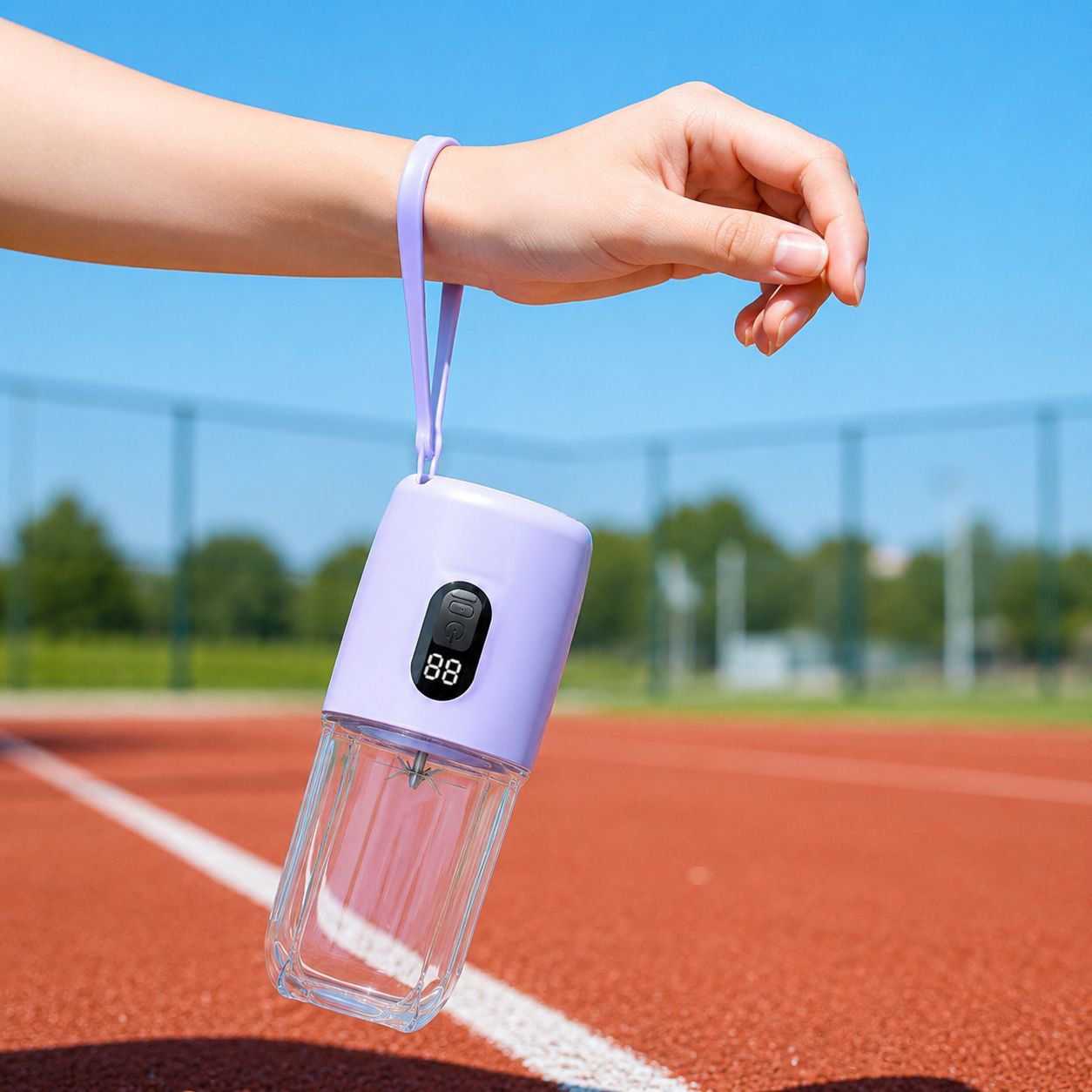 Portable Wireless Juice Cup with Silicone Lanyard, Long-lasting Battery, Finer Juicing