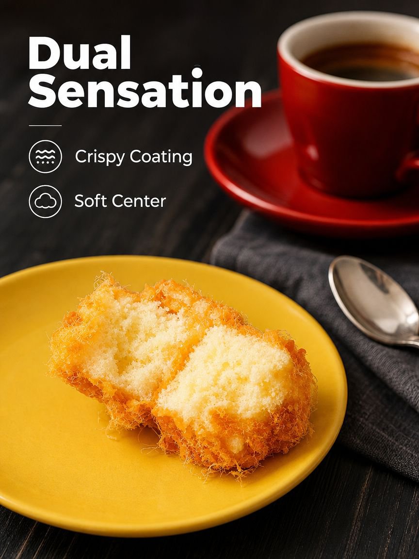 Artisan pork floss cake as unique food gift