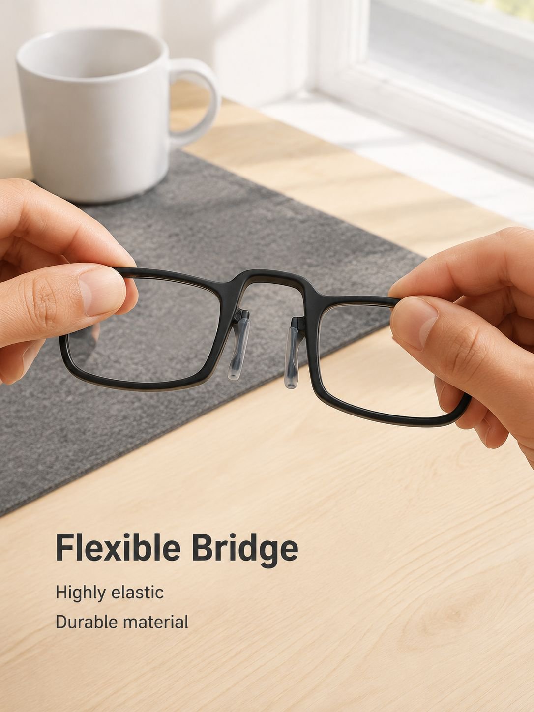 Portable Frameless Nose Clip Reading Glasses Lightweight Design