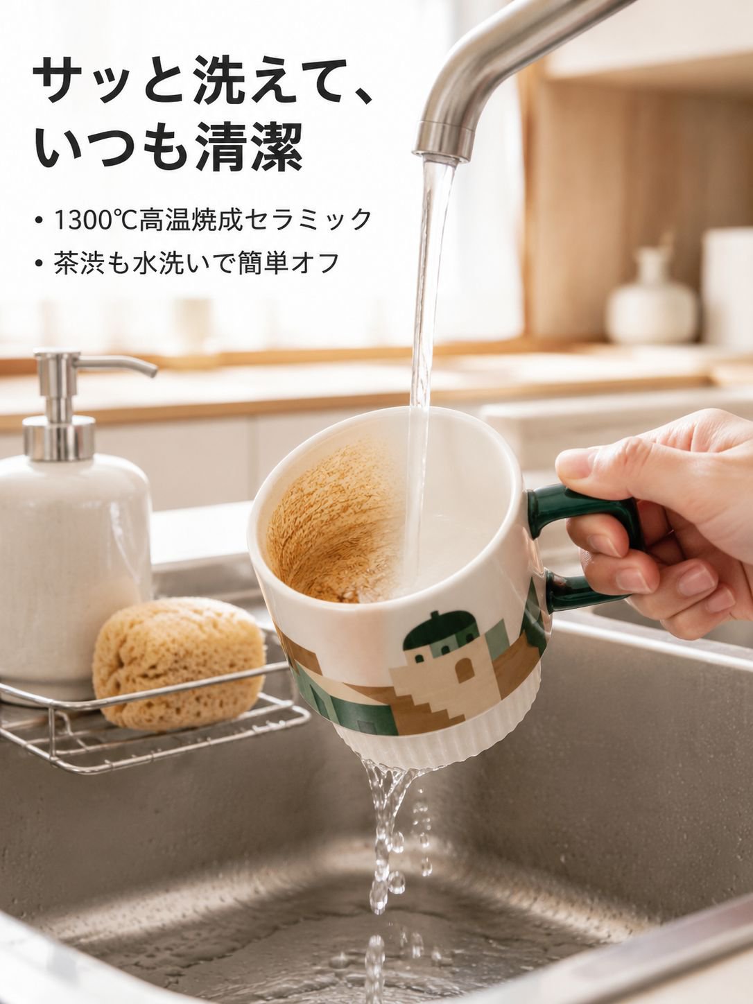 シンプルモランディ色マグカップ