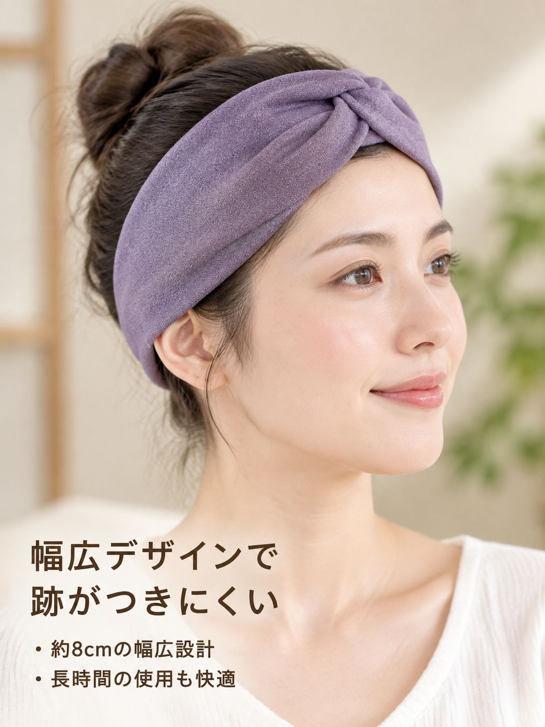 通気性と伸縮性に優れたヘアバンド