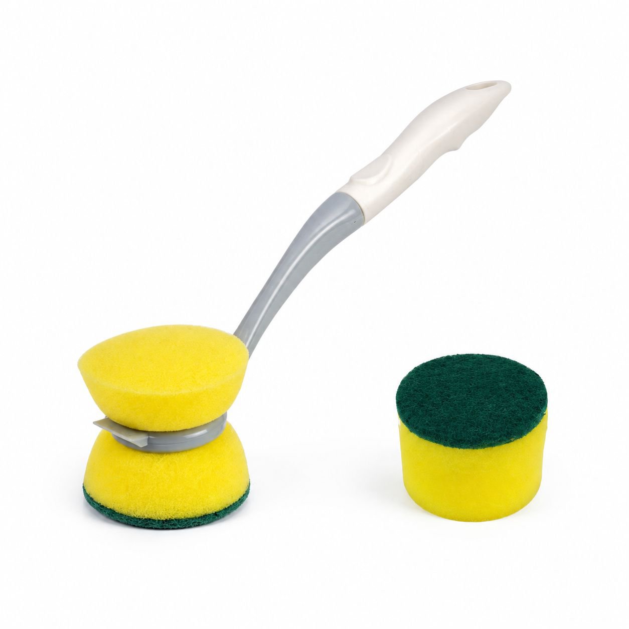 Multi-functional Long Handle Sponge Pot Brush Dish Cleaning Tool