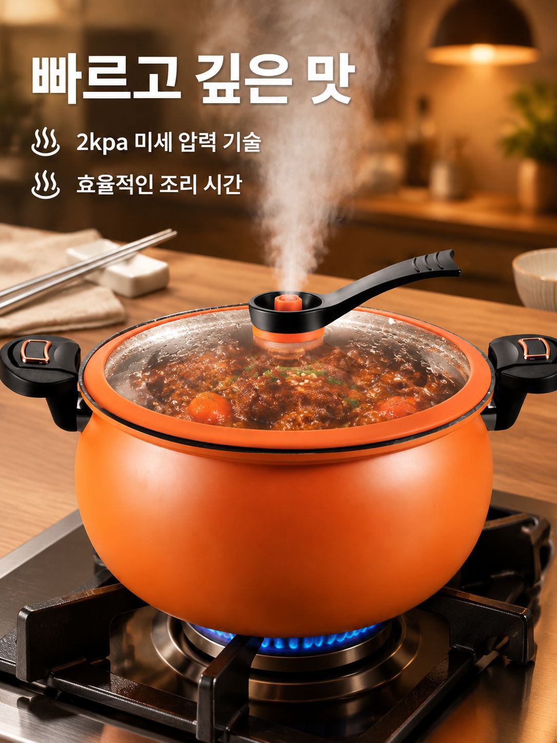 다기능 미압 논스틱 요리 냄비