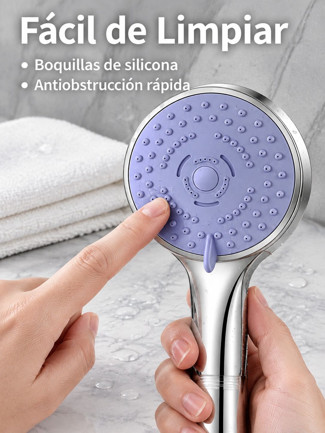 Kit de regadera de alta presión con manguera
