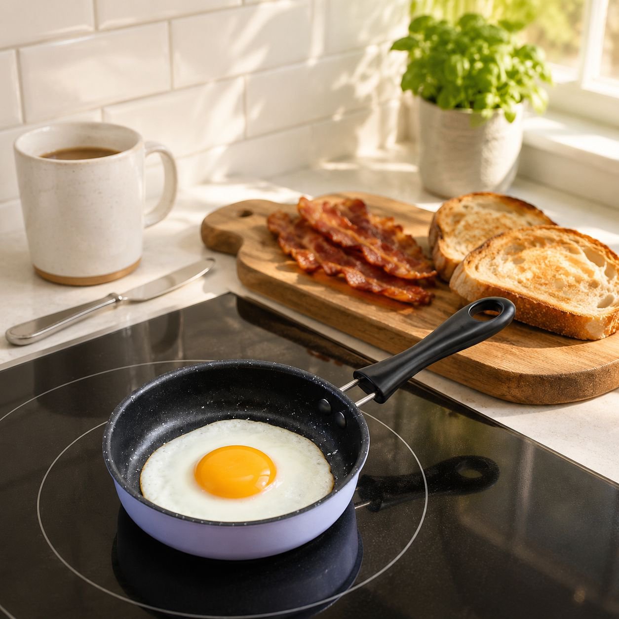 Mini non-stick pan with oil pouring hot oil small pan fried egg dumplings artifact fried egg pan sma