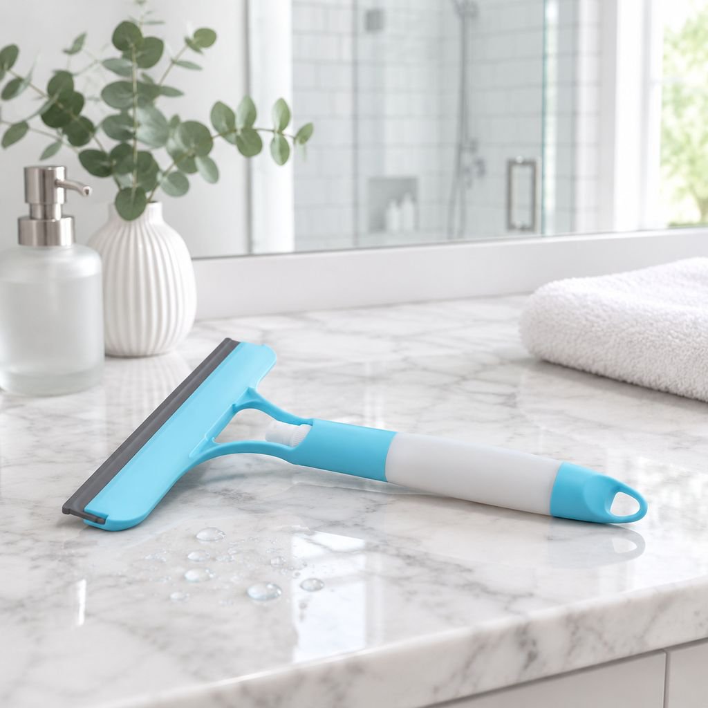 3-in-1 window cleaning tool for home use, including squeegee, mirror cleaning, and double-sided wind