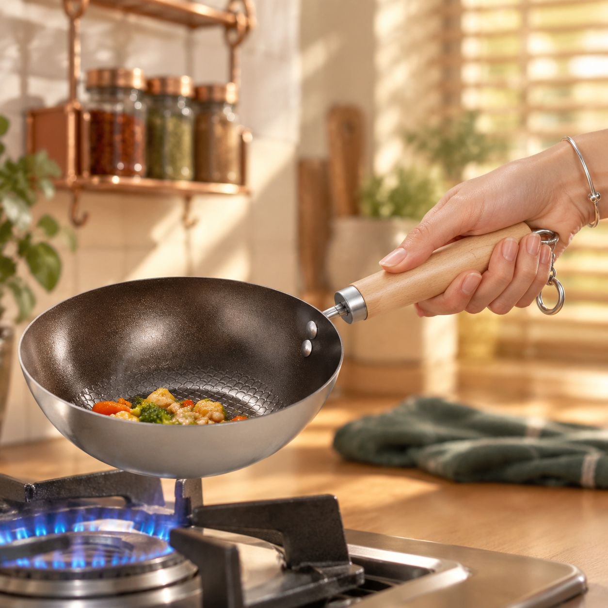 Ceramic NonStick Pan Mini Frying Pan NonStick Pan NonCoating WearResistant Durable Household