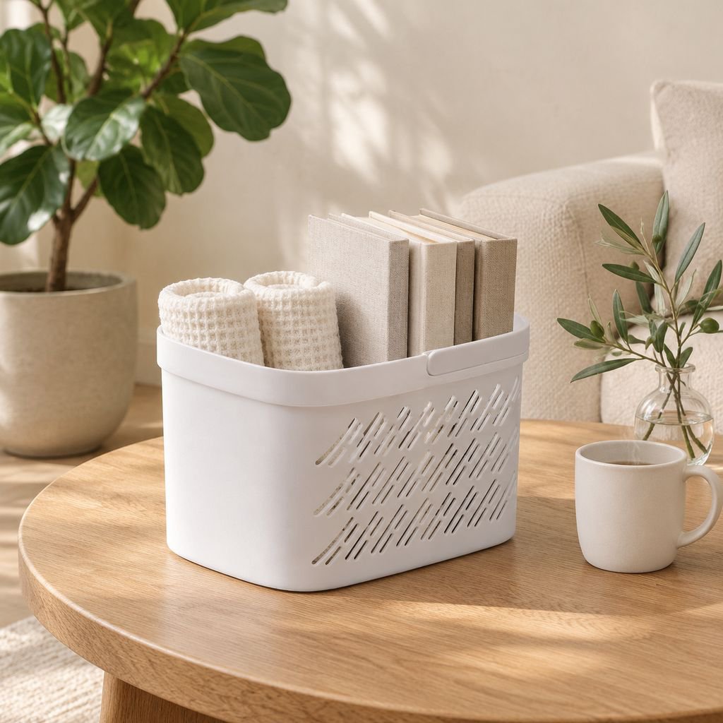 Cesta multifuncional para organizar el hogar