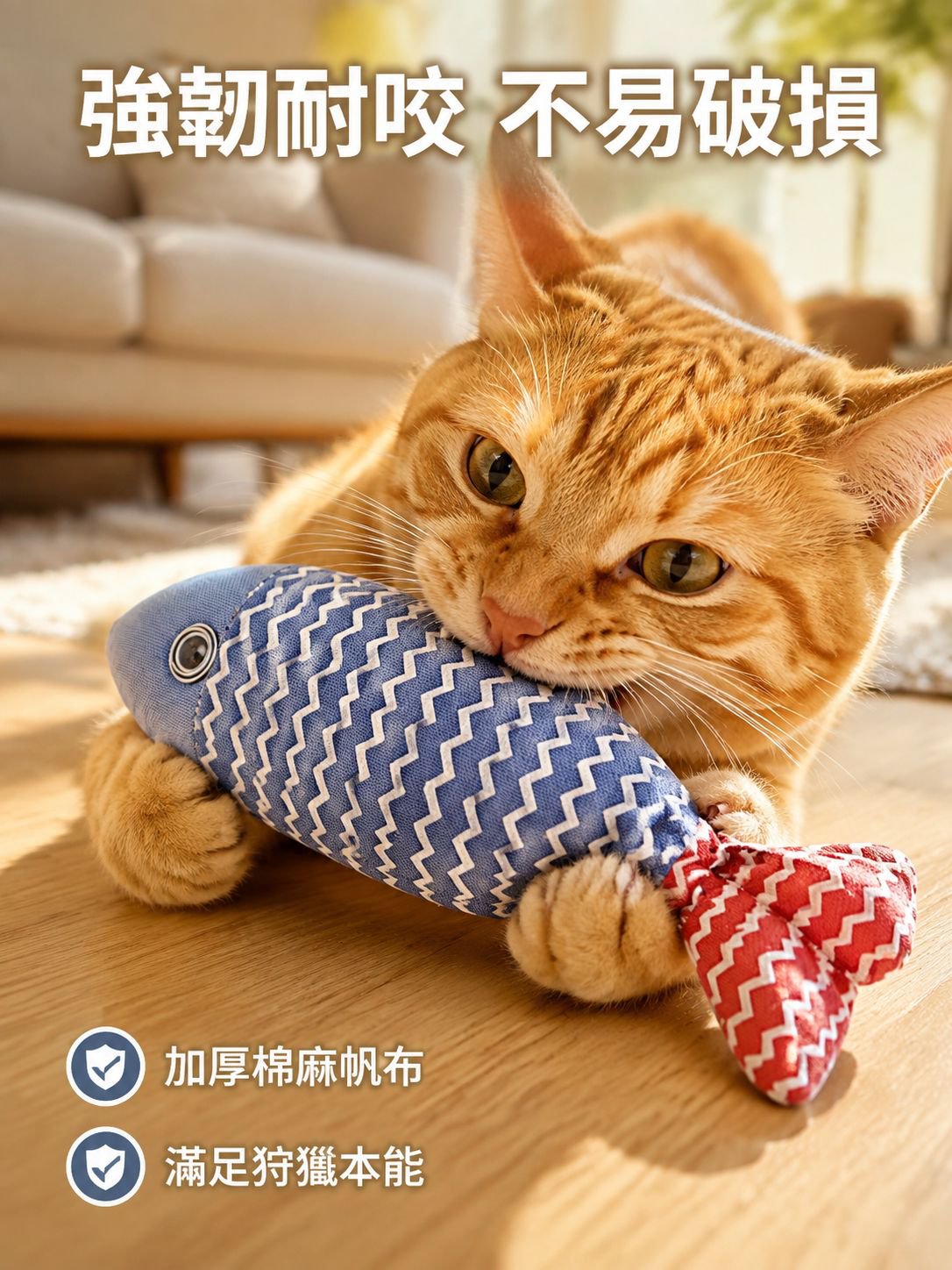 貓咪貓薄荷魚玩具