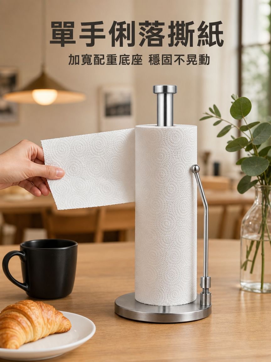 不銹鋼紙巾座卷紙架立式