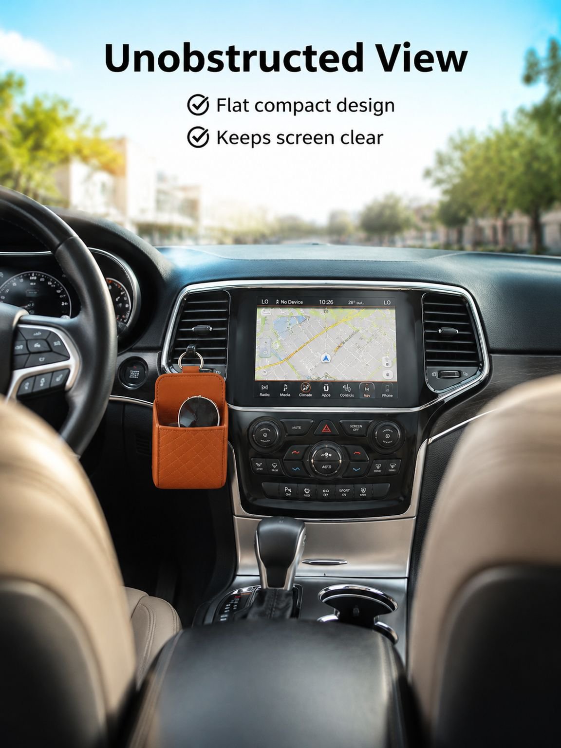 Car vent hanging storage bag