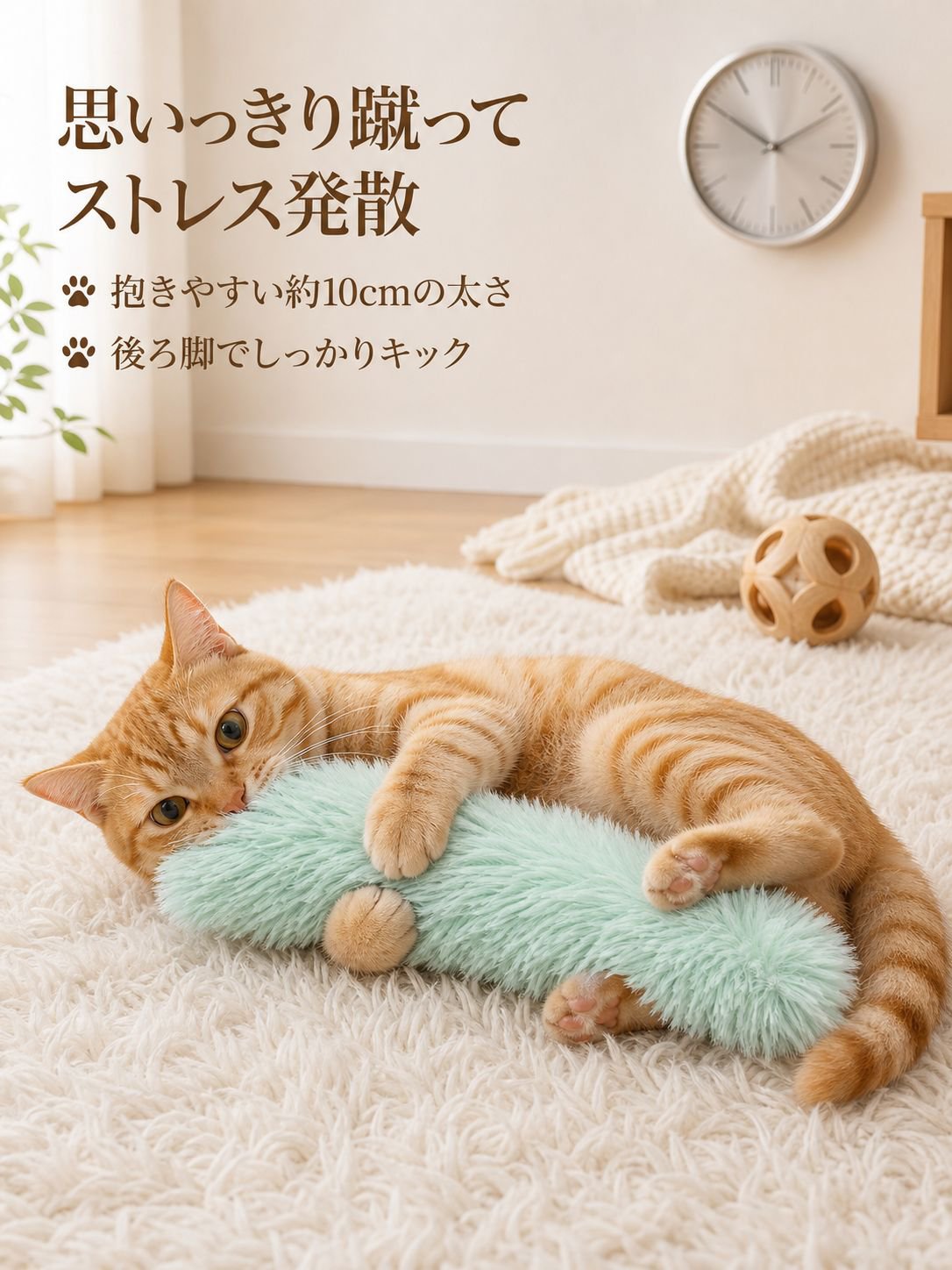 かわいい猫おもちゃぬいぐるみ枕