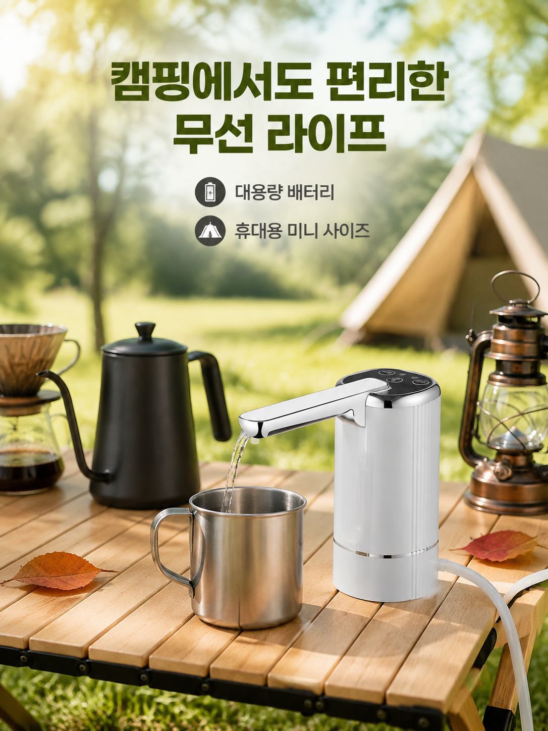 가정용 접이식 전기 워터 펌프