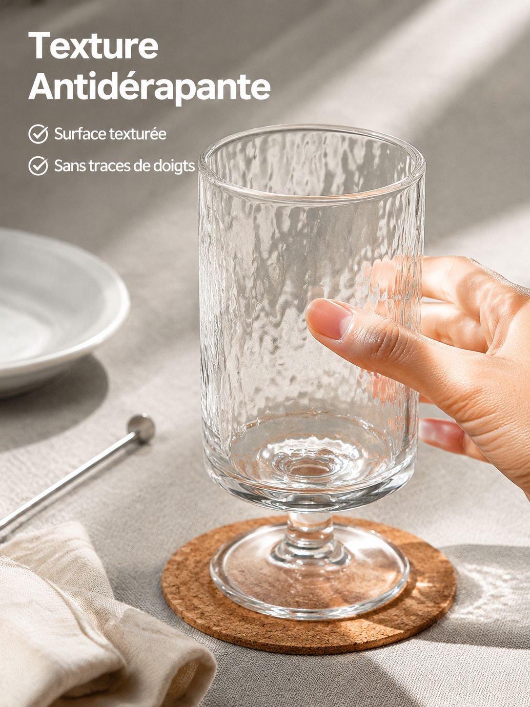 Gobelet à pied pour jus et cocktails
