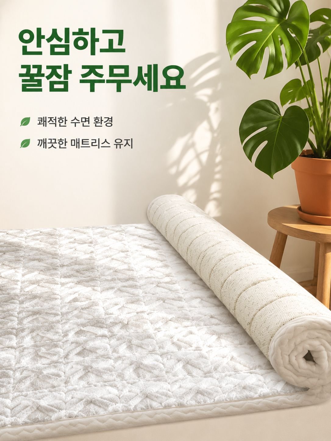 편안한 진드기 방지 매트리스 프로텍터