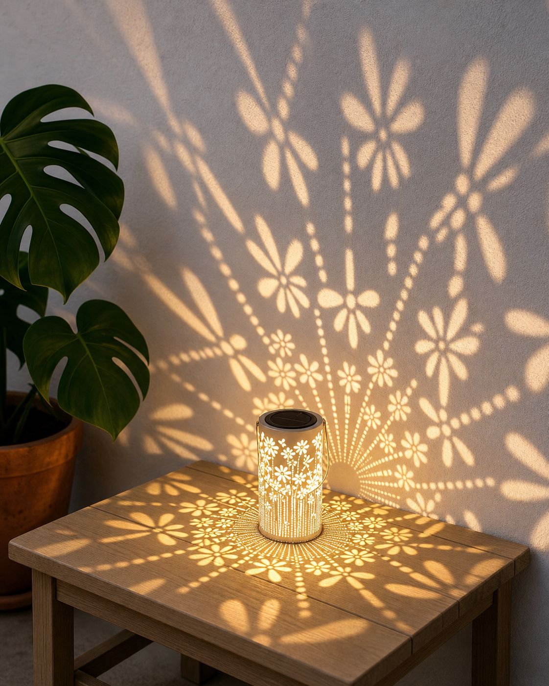 Waterproof dragonfly night light for outdoor courtyard decor