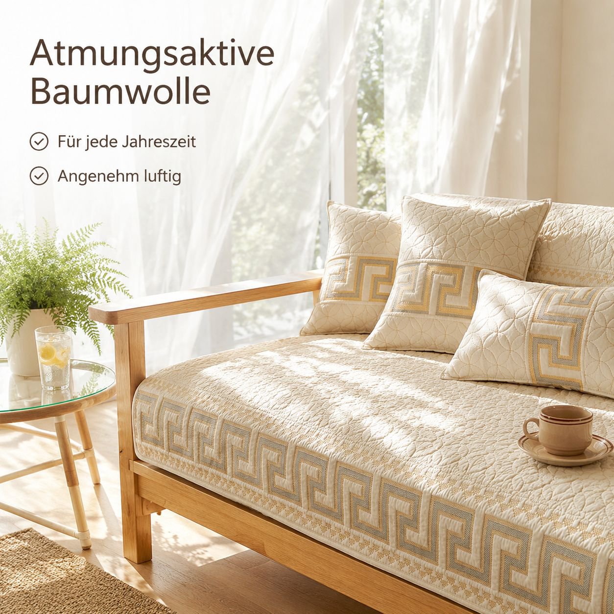 Neuer chinesischer Stil Sofahusse aus Baumwolle