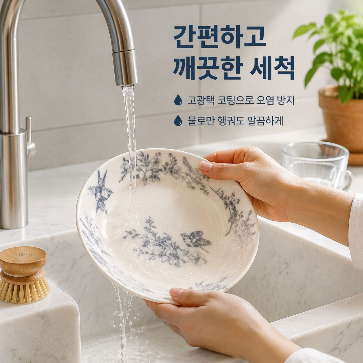 프랑스 빈티지 세라믹 접시