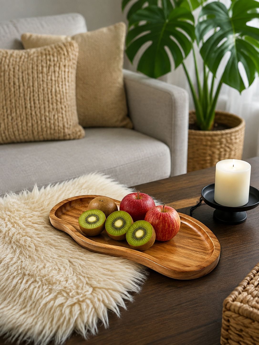 Natural Solid Wood Tray