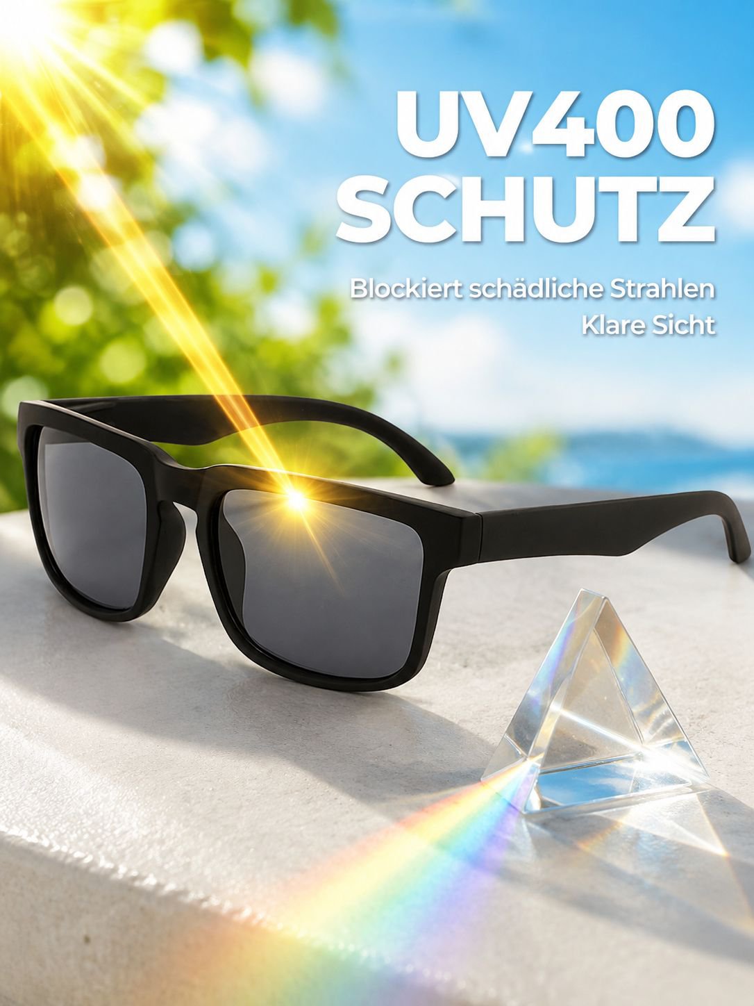 Modische Quadratische Outdoor-Sport-Sonnenbrille