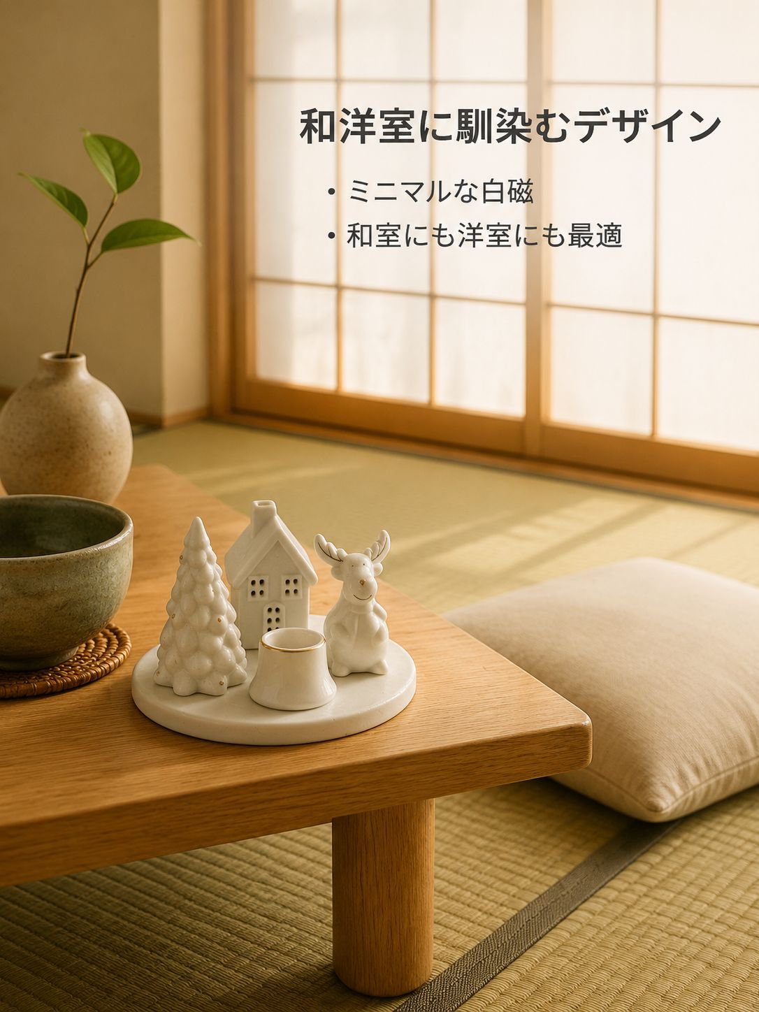 鹿の燭台飾り