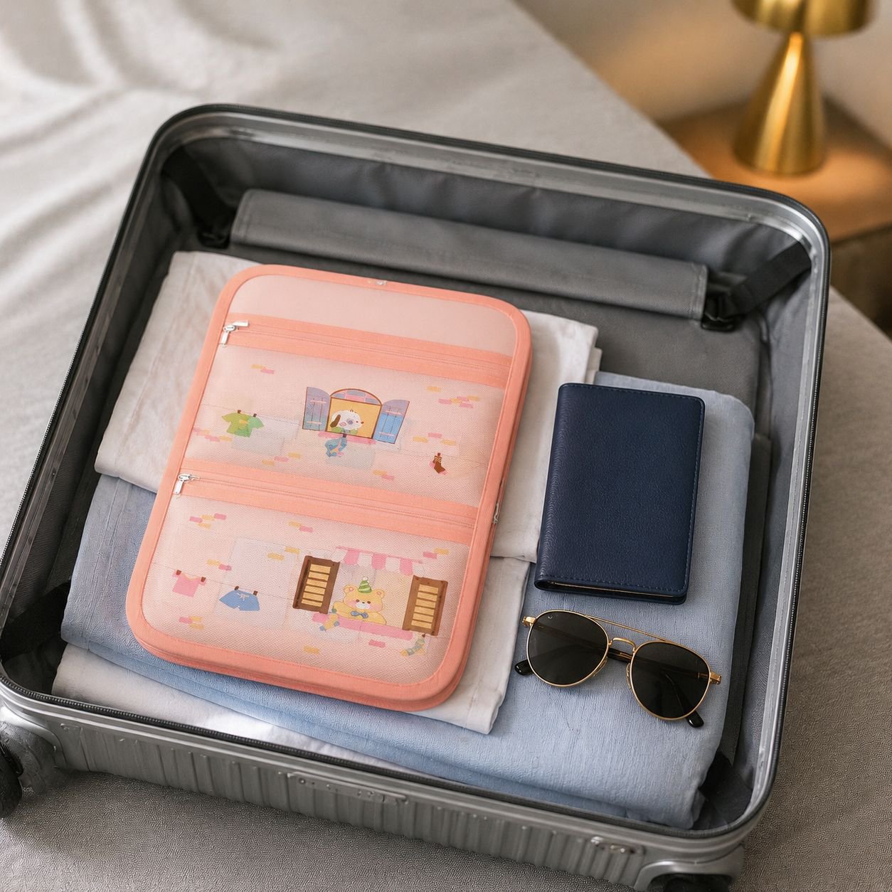 Organizador de ropa interior con tres separadores